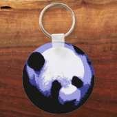 Porte-clés Panda Face Pop Art (Recto)