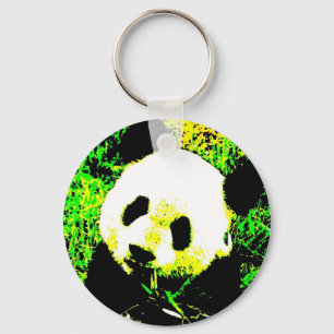Porte-clés Panda Face Pop Art Porte - clés