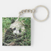 Porte-clés Panda Géant Se Cache Dans L'Herbe (Dos)