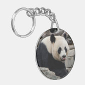 Porte-clés Panda géant sur les rochers (Devant gauche)