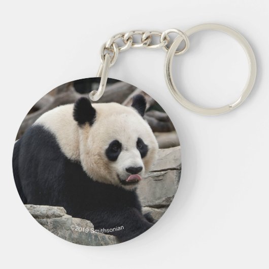 Porte-clés Panda géant sur les rochers (Dos)