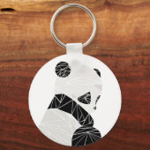 Porte-clés Panda géométrique (Recto)