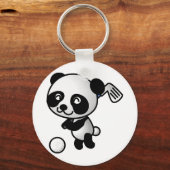 Porte-clés Panda jouer au golf (Recto)