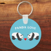 Porte-clés Panda Love (Bleu) (Recto)