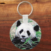 Porte-clés Panda Manger Feuille Porte - clés (Recto)