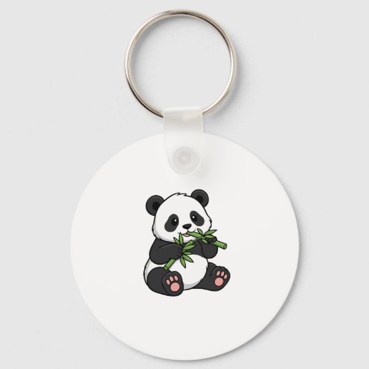 Porte-Clés Panda Mignon – Design Animal Cute et Te (Recto)