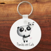 Porte-clés Panda mignonne avec ballon (Recto)