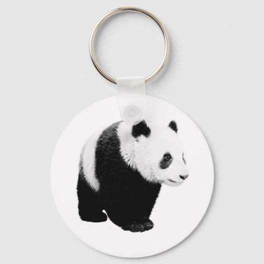 Porte-clés Panda noir et blanc (Recto)
