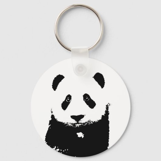 Porte-clés Panda noir et blanc (Recto)
