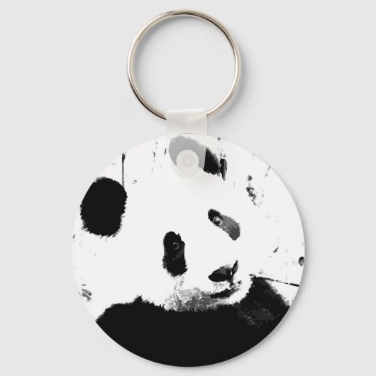 Porte-clés Panda noir et blanc (Recto)