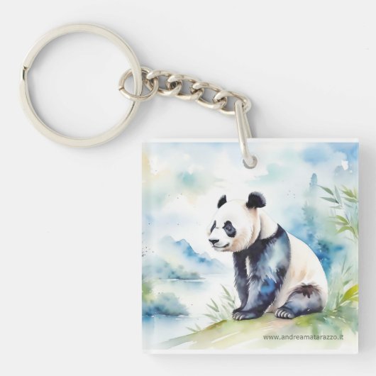 Porte-clés Panda porte bonne chance (Devant)