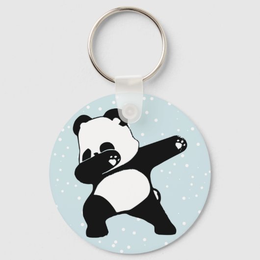 Porte-clés Panda qui dabbe, , Panda drôle danse dab (Recto)