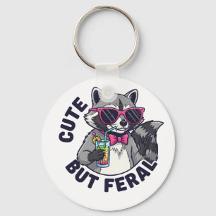 Porte-clés Panda Raccoon mignon mais feral Trash