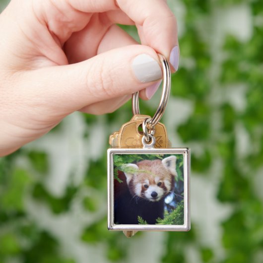 Porte-clés Panda rouge (main)