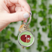 Porte-clés Panda rouge (main)