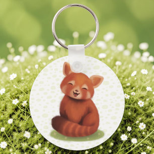 Porte-clés Panda rouge