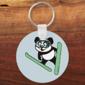Porte-clés Panda saut à ski (Recto)