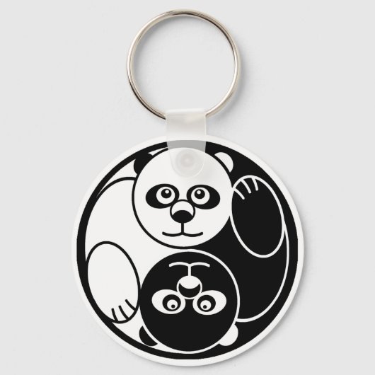 Porte-clés Panda Yin Yang (Recto)