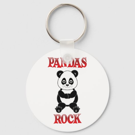 Porte-clés Pandas Rock (Recto)
