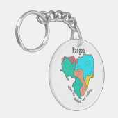Porte-clés Pangea Continents Câlinant Multicolore (Devant gauche)