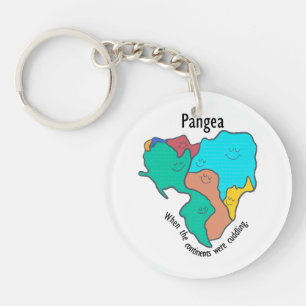 Porte-clés Pangea Continents Câlinant Multicolore