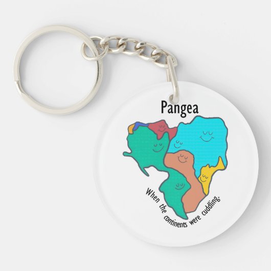 Porte-clés Pangea Continents Câlinant Multicolore (Devant)