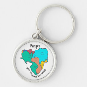 Porte-clés Pangea Continents Câlinant Multicolore