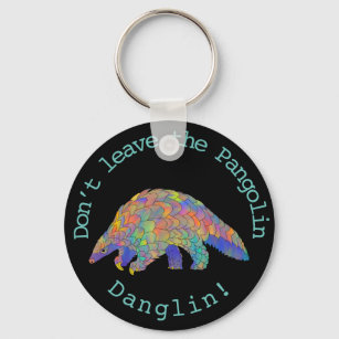 Porte-clés Pangolin coloré Menace pour les droits des animaux