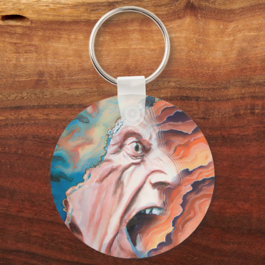 Porte-clés Panic Waves peinture à l'huile (Verso)