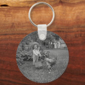 Porte-clés Panier à coq adorable des années 1880 dans le jard (Recto)