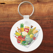 Porte-clés Panier d'achat supermarché