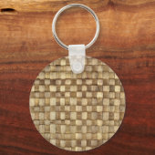 Porte-clés Panier d'artisanat Texture sans couture (Verso)