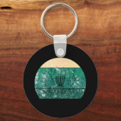Porte-clés Panier de Disc Golf Rétro (Recto)