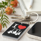 Porte-clés Panier de golf I Heart (Love) (Devant droit)
