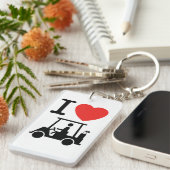 Porte-clés Panier de golf I Heart (Love) (Devant droit)