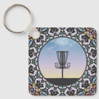 Porte-clés Panier de golf sur disque