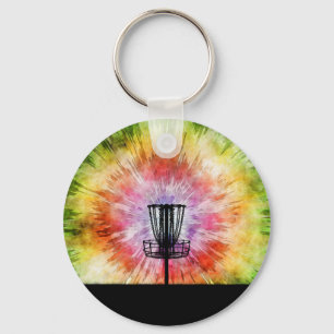 Porte-clés Panier de golf Tie Dye Disk