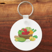 Porte-clés Panier de légumes (Recto)