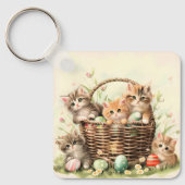 Porte-clés Panier de Pâques de Chatte-Printemps (Recto)