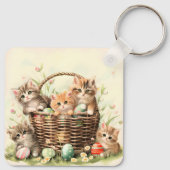 Porte-clés Panier de Pâques de Chatte-Printemps (Dos)