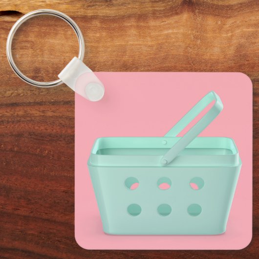 Porte-clés Panier en plastique vide (Recto)