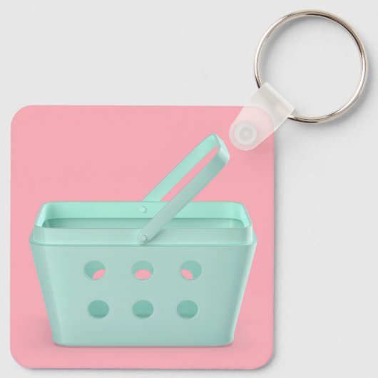 Porte-clés Panier en plastique vide (Dos)