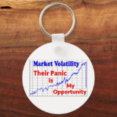 Porte-clés Panique du marché stock (Recto)