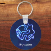 Porte-clés Panneau Aquarius/Zodiac/signe eau/horoscope/soleil (Recto)