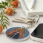 Porte-clés Panneau Art Nouveau NEWT SCAMANDER™ Walking (Devant droit)