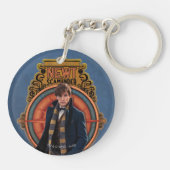 Porte-clés Panneau Art Nouveau NEWT SCAMANDER™ Walking (Dos)