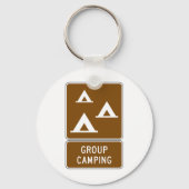 Porte-clés Panneau Camping de groupe (Verso)