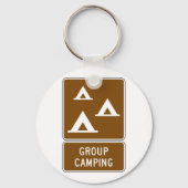 Porte-clés Panneau Camping de groupe (Recto)