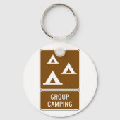 Porte-clés Panneau Camping de groupe (Verso)