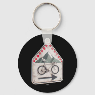 Porte-clés Panneau cycliste - Collectez des points de montée